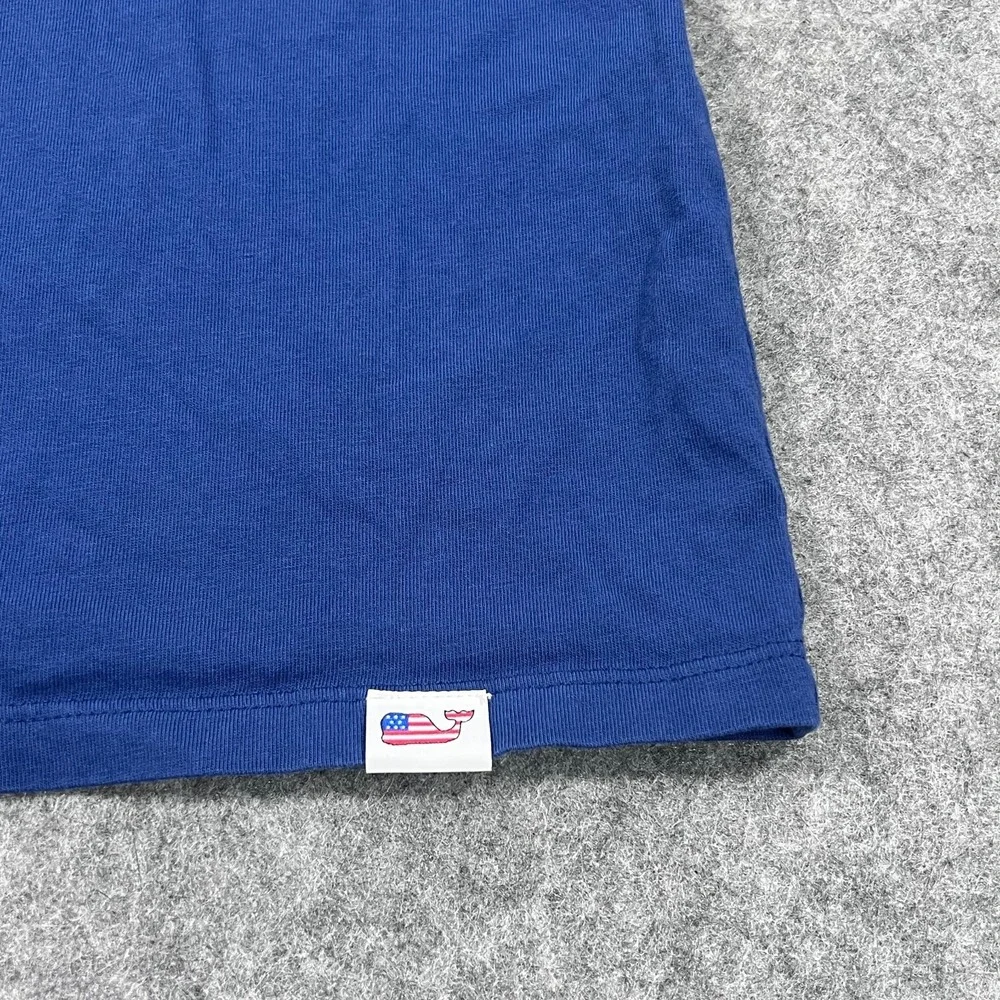 Vineyard Vines Blue World Flags Soccer Graphic‎ Short Sleeve T-Shirt Size Medium